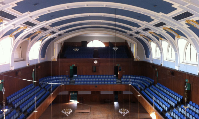 The main hall at Perth City Hall. Plans are being put forward to use the space for a food market to showcase local produce.