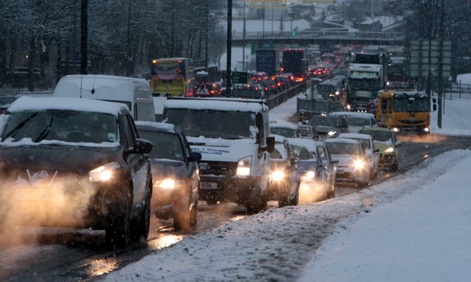 Forecasters say up to 10cm of snow will fall.