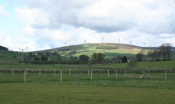 An image of how the Saddle Hill wind farm would look.