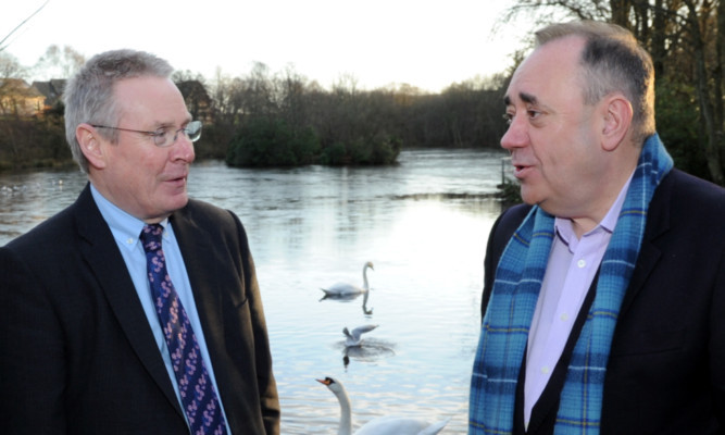 David Knight with Alex Salmond.