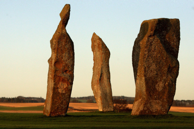 Courier country is blessed with an abundance of ancient stones of immense historical interest. In Saturdays Courier Weekend magazine we take a look at the stories behind some of the most significant, chosen by Marianna Lines, author of the book Sacred Scotland. This photo shows the stones at Lundin Ladies Golf Club at Lundin Links.