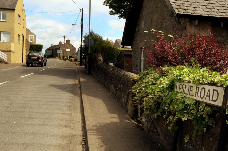 John Stevenson, Courier,24/06/10.Perth,Portmoak Gala Festival 'Bunting' controversy.Pic shows a 'bunting free' Leslie Road in the village of Portmoak.