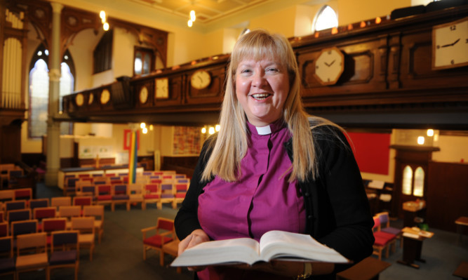 The Rev Barbara Ann Sweetin in East and Old Parish Church, Forfar.