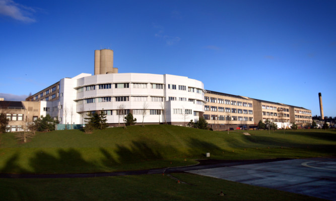 Kris Miller, Courier, 10/12/12. Picture today shows Ninewells Hospital where a pensioner went missing prompting fears for her safety.