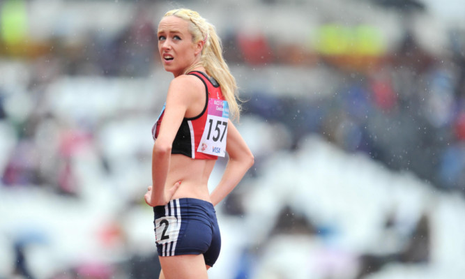 Eilish McColgan after finishing second in the Women's 1500m during the Universities and Colleges Sports Championships at the Olympic Stadium in London last May.