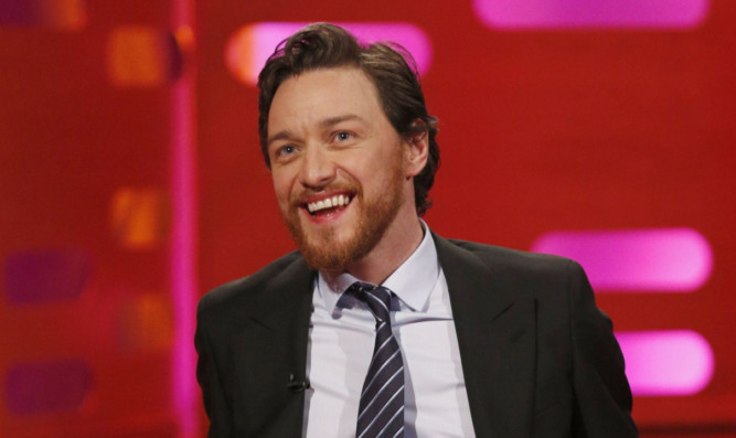 James McAvoy during the Graham Norton Show.