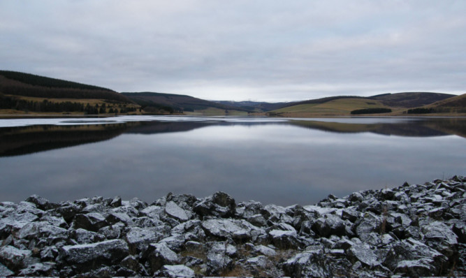 Backwater Reservoir, near Glenisla, where Eneco UK hope to build a windfarm.