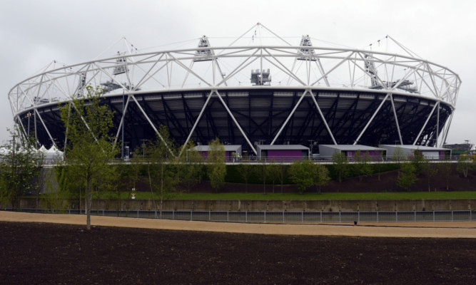 New landscaping next to the Olympic Stadium at the Olympic Park, Stratford, London. Picture Date: Thursday 3rd May, 2012. Picture Credit should read: Rebecca Naden/PA Wire