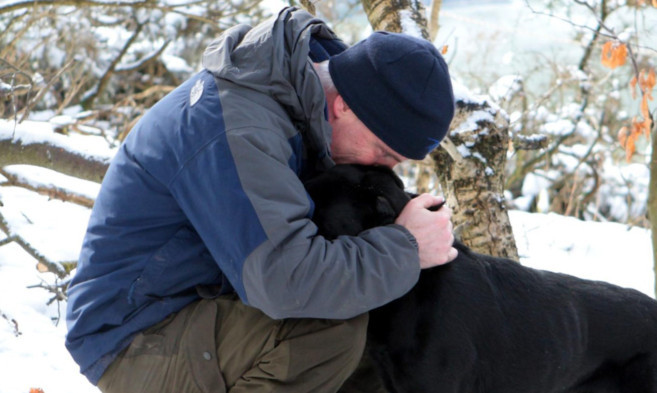 Murphy is reunited with relieved owner Alexander Jamieson.