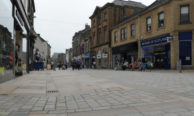 The High Street in Kirkcaldy.