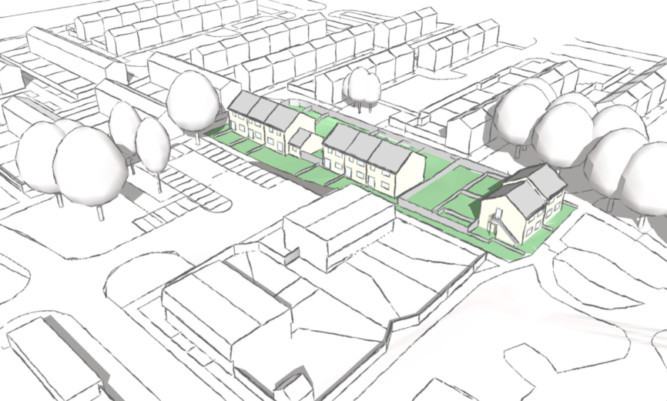 An artists impression of how the development will look.