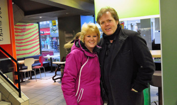 Alison Grant gets a snap with Jimmy Osmond.