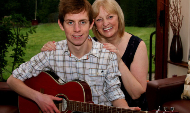 Ross and his mum.