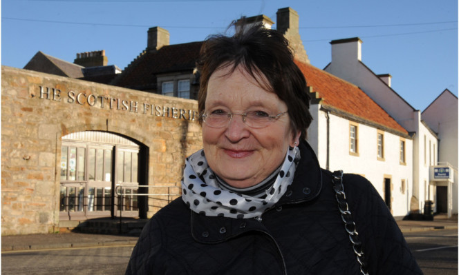 Councillor Riches outside the museum.