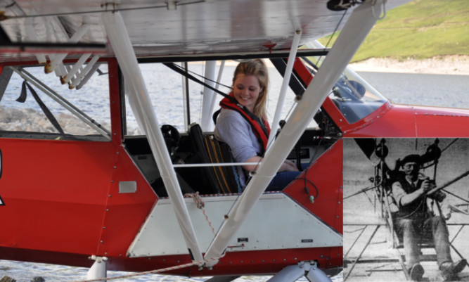 Natasha Seel was inspired to take up the controls of the difficult-to-fly aircraft after seeing a 1911 picture of her great, great, great uncle, aviation pioneer Edward Wakefield, with his pride and joy Waterbird.