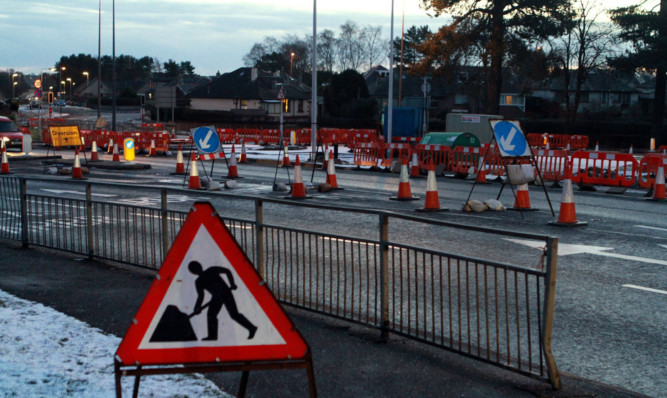 Phase two of work at the Claypotts junction is under way.