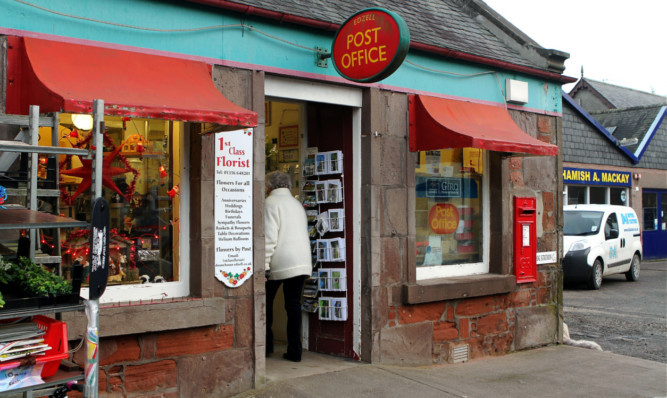 Post Office in Edzell is one of those that has been earmarked for closure.