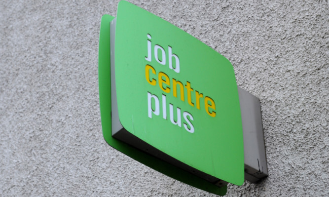 22.12.14 - FOR FILE - pictured is a sign at the Job Centre Plus office in Kirkcaldy