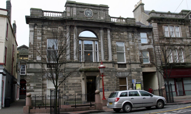CCTV footage of the attack was shown in Arbroath Sheriff Court.