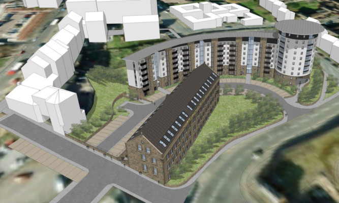 How the development will fit into the landscape on Broughty Ferry Road.