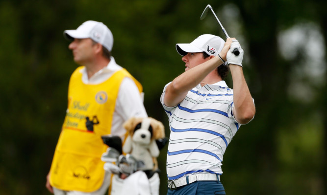 Rory McIlroy during his first round on Thursday.