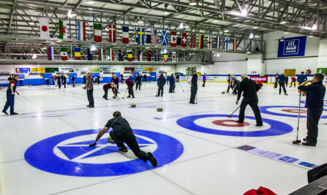 Over 300 curlers are taking part in the event at the Dewar's Centre.