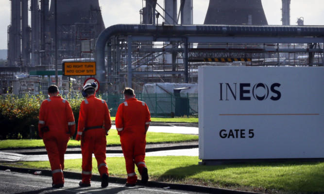 Walking towards a new future at Ineoss Grangemouth petrochemicals site  but the Swiss-headquartered petrochemicals firm has hit out at a Westminster committees warning over unconventional shale gas production.
