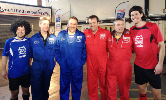 Mechanic Mark Gibson appears alongside football greats Matt Le Tissier and Paul Merson in a web video.