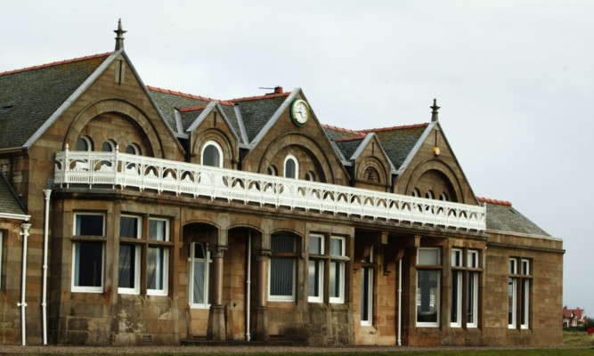 The historic clubhouse at Royal Troon.