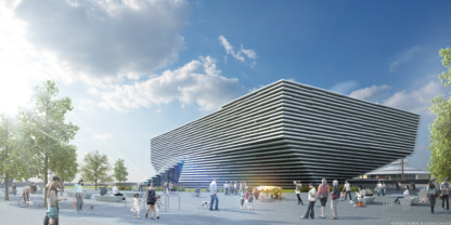 An artist's impression of the V&A at Dundee.