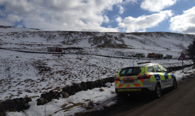 It is understood the 47-year-old plunged into Dow Loch at around 3pm.