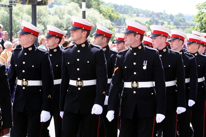 Kim Cessford Courier - 02.07.10 - Perth Day Celebrations - Marines from 45 Commando who took part in the parade