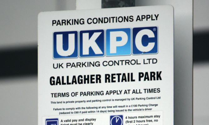 Jen Clark was helping her disabled daughter out of the car at the Gallagher Retail Park in Dundee when she was issued with a penalty notice.