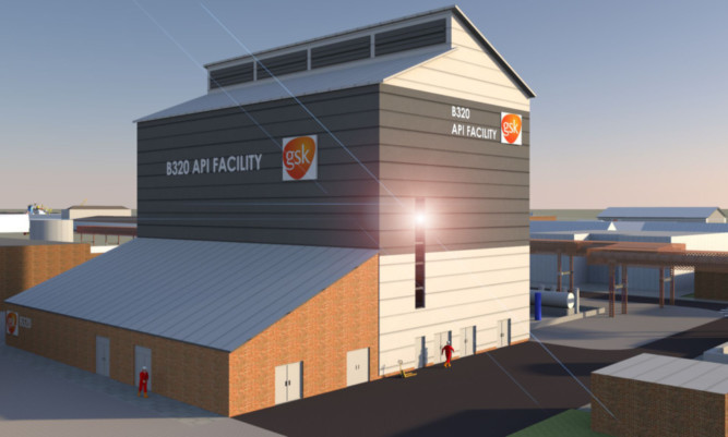 An impression of the new Active Pharmaceutical Ingredients plant in Montrose, which Doosan Babcock has secured a £25m contract to build.