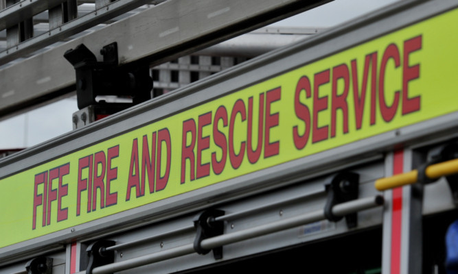 Fire crews were called after a blaze broke out in a house on Saturday.