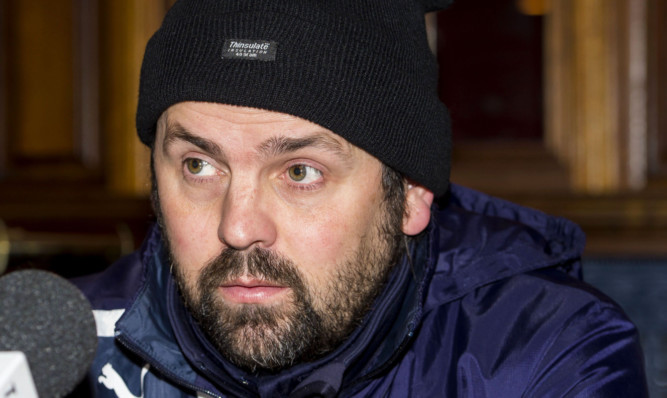 29/01/15 
DENS PARK - DUNDEE
Dundee Manager Paul Hartley addresses the media as he looks ahead to the match against Hamilton on Saturday
