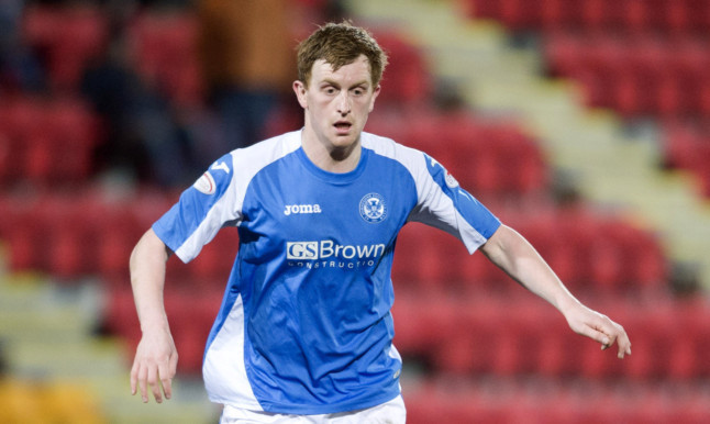 Liam Craig in action for St Johnstone.