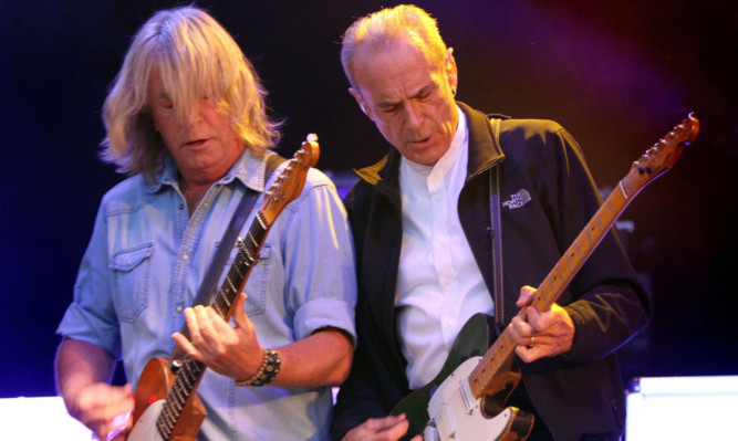 Status Quos Rick Parfitt and Frances Rossi in action at last years MoFest in Montrose.
