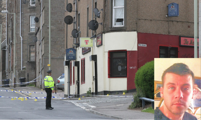 James Getty (inset) was stabbed to death outside The Maltman pub on Mains Road.