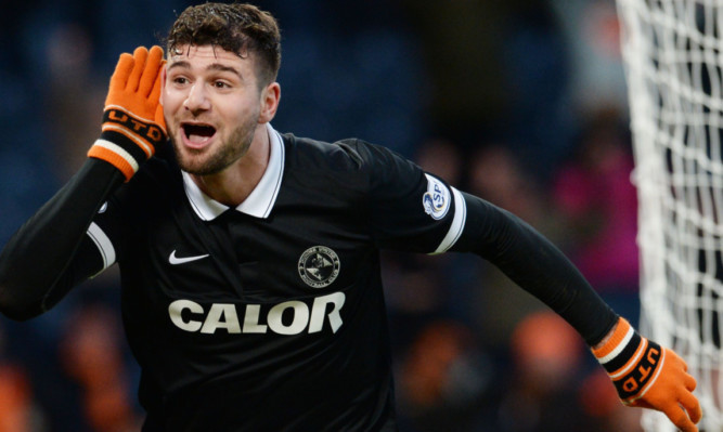 Nadir Ciftci celebrates his winner.