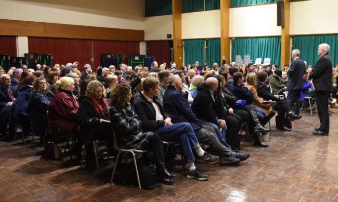 There was a big turnout of parents and pupils at a public consultation on the closure plan last month.