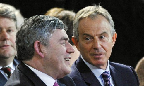 Gordon Brown and Tony Blair.
