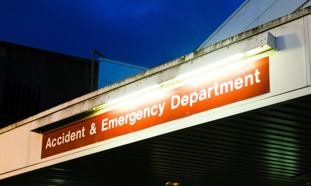 Kim Cessford - 03.05.13 - pictured for Ninewells Hospital feature is the entrance to A+E at the hospital