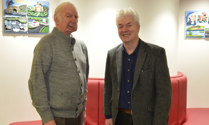 Willie Clarke and Bryan Poole at their second anti-austerity meeting.