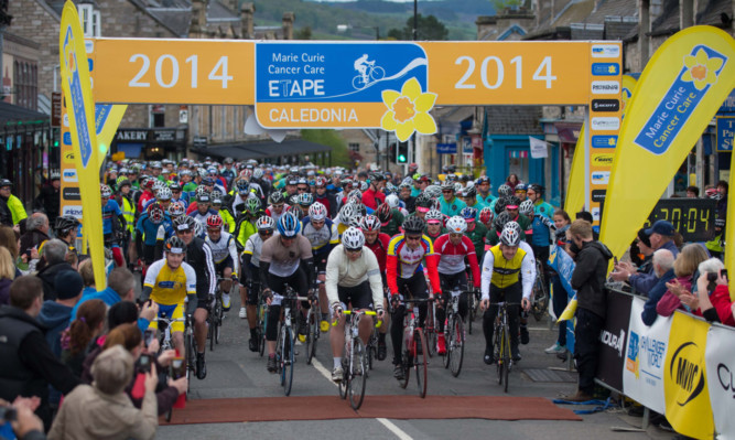 The Etape Caledonia is now an established annual charity event.