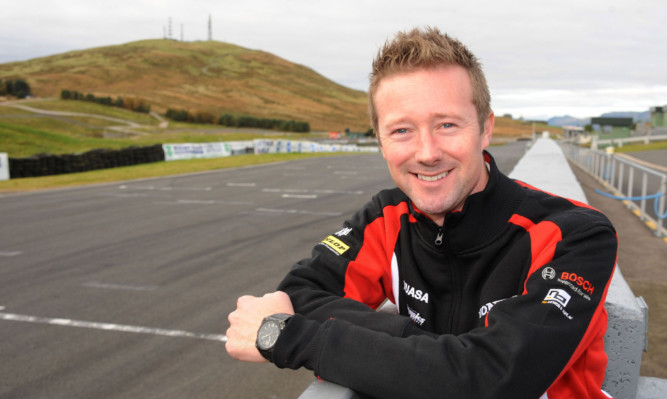 Gordon Shedden at Knockhill race course in Fife. The Touring Car star has his sights set on completing the famous Bathurst 12 Hours in Australia on Sunday.