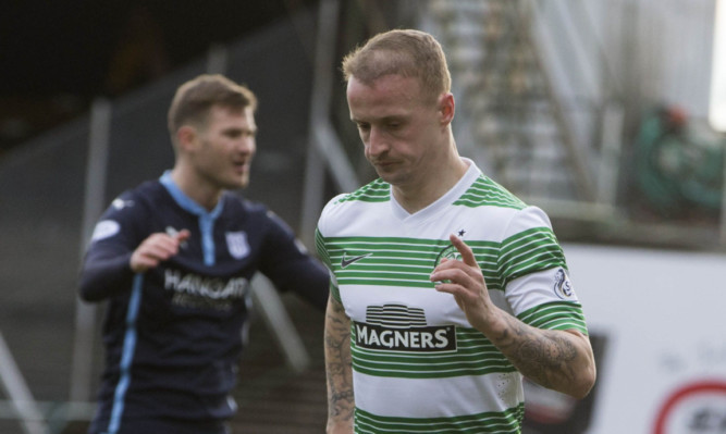 Leigh Griffiths celebrates his opening goal.