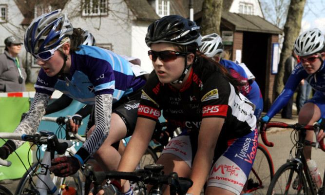 Stage 1 of the GB Cycling Youth Tour and Ladies Grand Prix in Forteviot.