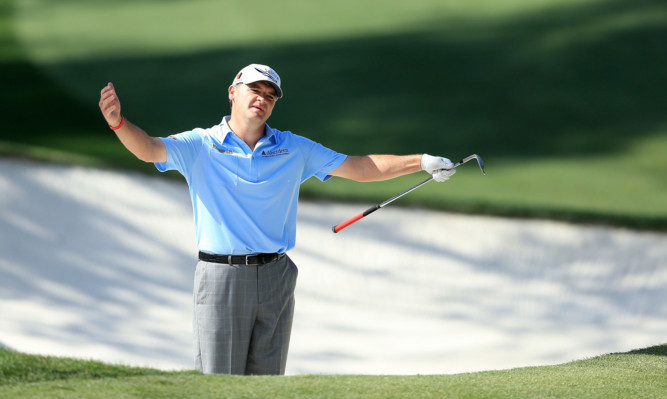 Paul Lawrie during his disappointing final round at the 2012 Masters.