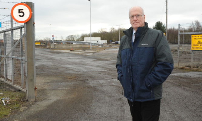 Mr Vettraino at the site of the former transport depot on Strathore Road, Glenrothes.